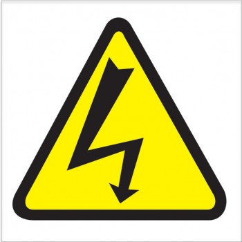 Danger - High Voltage W012 150x150mm
