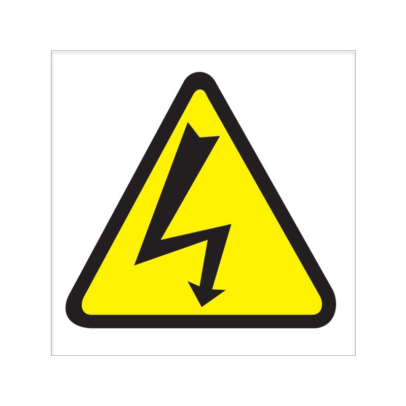Danger - High Voltage W012 150x150mm
