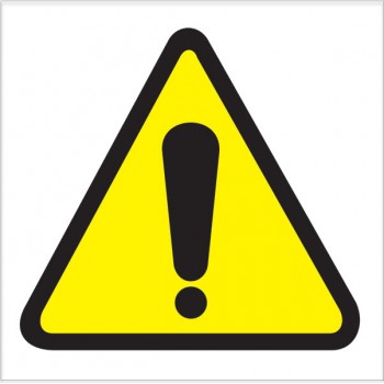 Caution- Danger W001 150x150mm