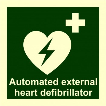 IMO AED Defibrillator 150x150mm