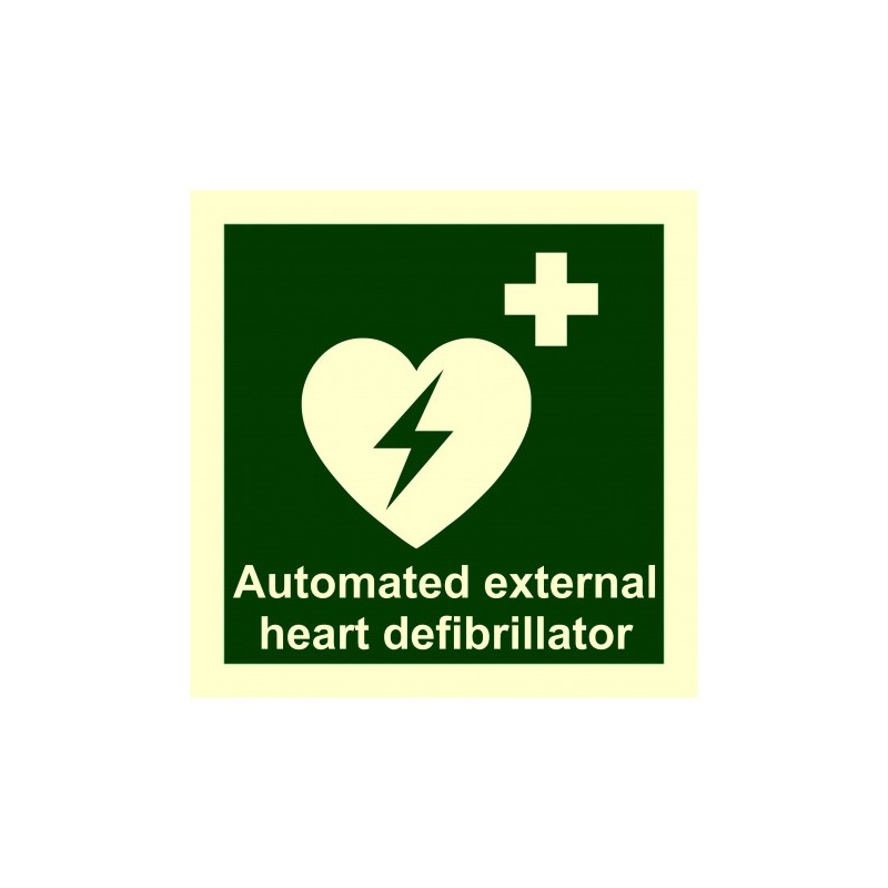 IMO AED Defibrillator 150x150mm