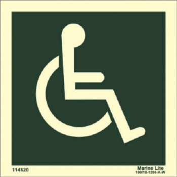 IMO Behindertensymbol 150x150mm