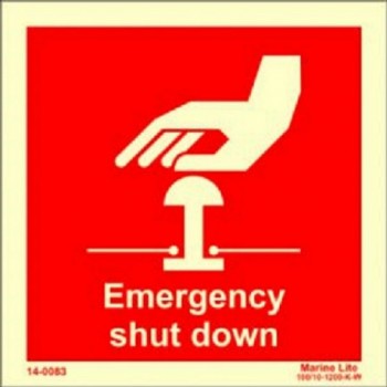 Parada de Emergencia 150x150mm