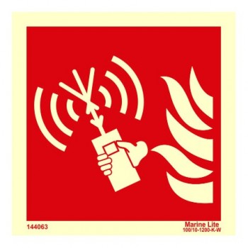 Radio Portátil Bomberos 150x150mm