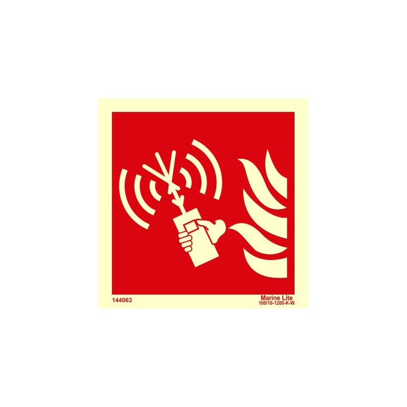 Tragbares Feuerwehrfunkgerät 150x150mm