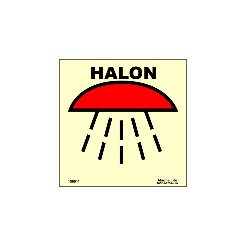 Raum geschützt durch Halon 150x150mm