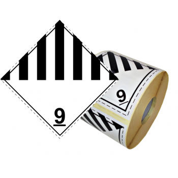 9 MISCELLANEOUS Hazard Placard self-adhesive single unit 100x100mm