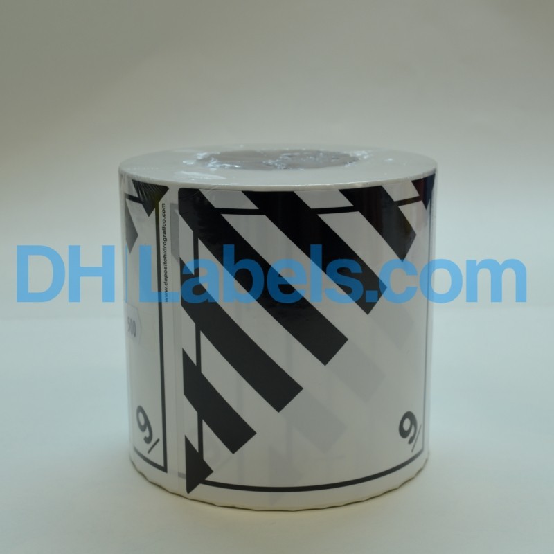 9 MISCELLANEOUS SUBSTANCE Unidad Etiqueta adhesiva 100x100mm