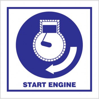 Start Engine 150x150mm