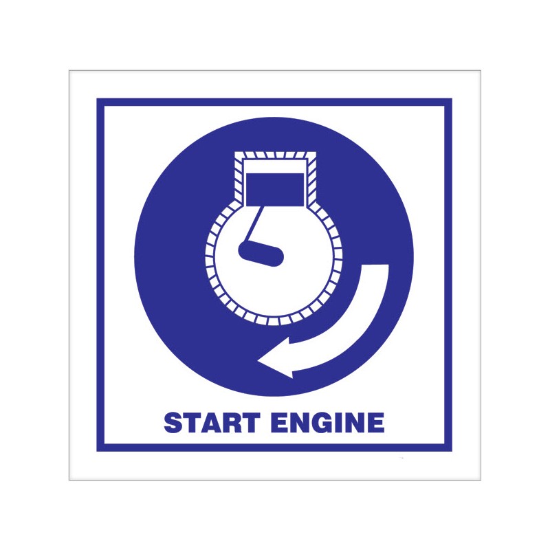 Start Engine 150x150mm
