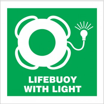 Lifebuoy with Light 150x150mm