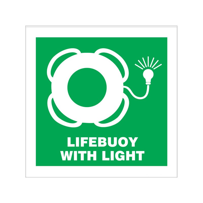 Lifebuoy with Light 150x150mm