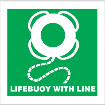 Lifebuoy with Line 150x150mm