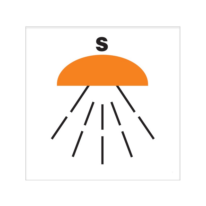 Space Group Of Spaces Protected By Fire Extinguishing system-sprinkler Or High Pressure Water 150x150mm