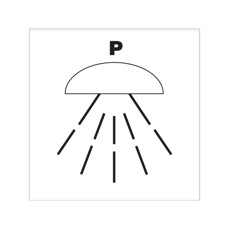 Space Group Of Spaces Protected By Fire Extinguishing System -powder 150x150mm