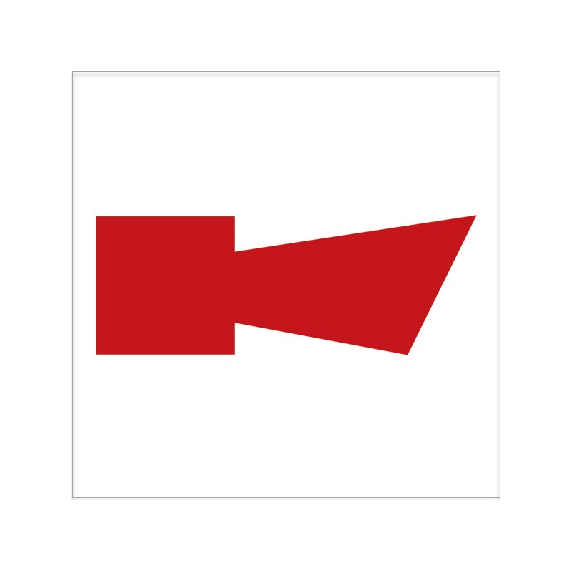 Horn Fire Alarm Photoluminiscent 15x15