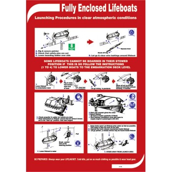 Fully Enclosed Lifeboats - Poster 50x35cm