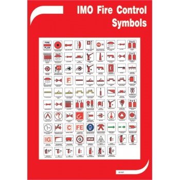 Imo Fire Control Symbols - Poster 42x30cm