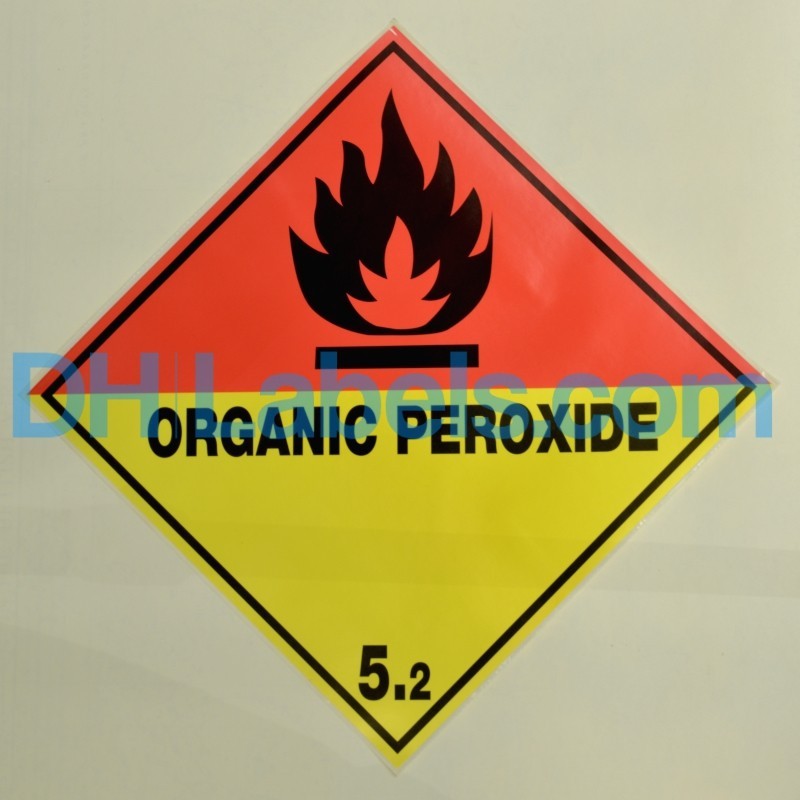 5.2 ORGANIC PEROXIDE Unidad Etiqueta adhesiva 100x100mm