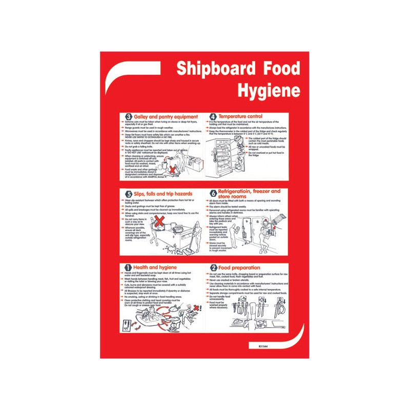 Shipboard Food Hygiene - Poster 50x35cm
