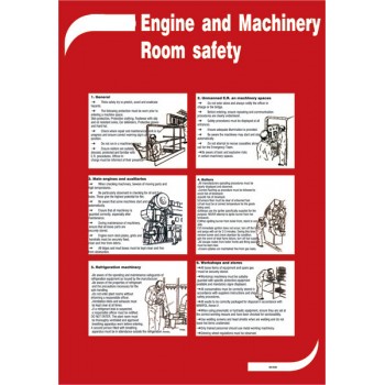 Engine & Machinery Room Safety - Poster 50x35cm