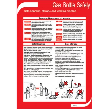 Gas Bottle Safety - Poster 50x35cm