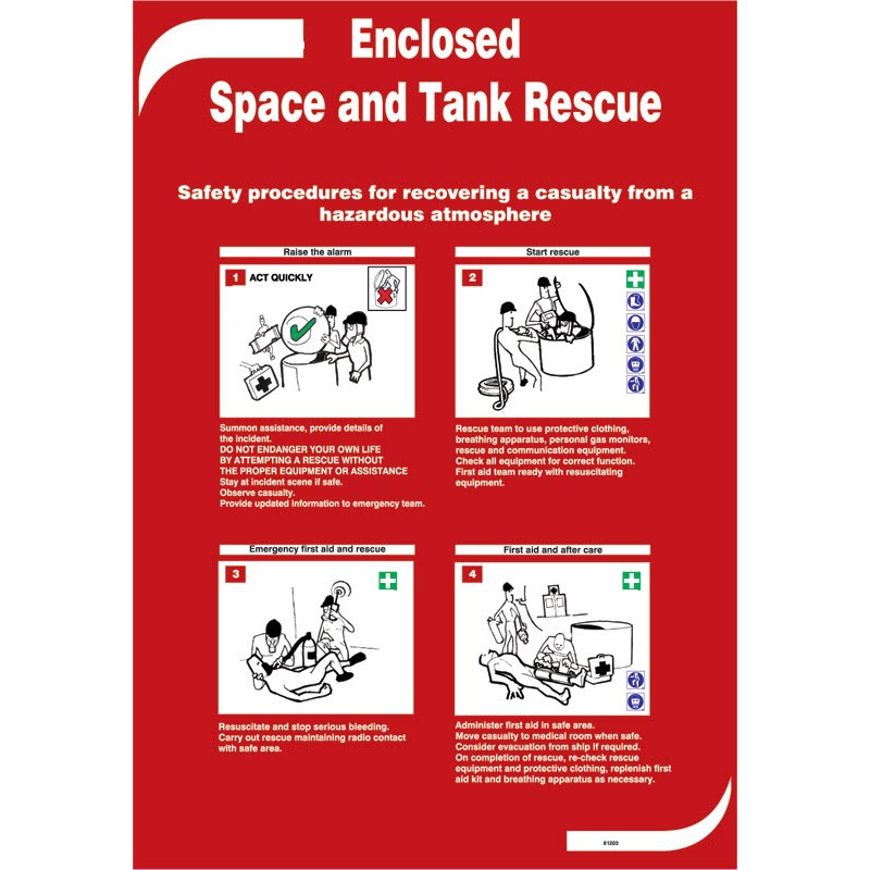 Enclosed Space & Tank Rescue - Poster 50x35cm