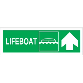 Lifeboat Up Right Photoluminiscent 10x30 cm