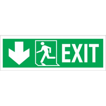 Exit/run Left/arrow Left Down Photoluminiscent