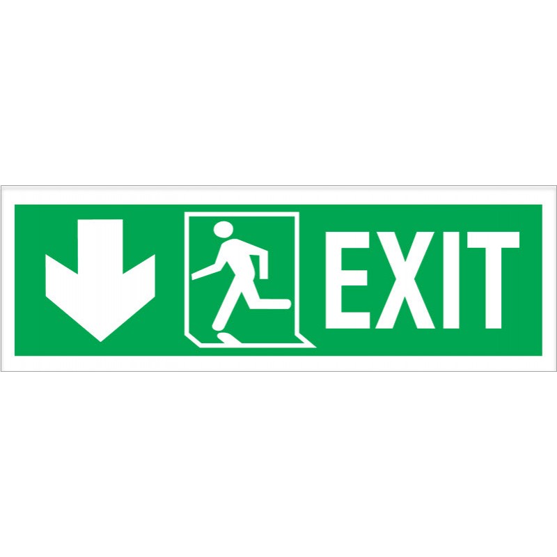 Exit/run Left/arrow Left Down Photoluminiscent
