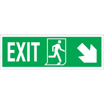 Exit Left-man Run Right-arrow Down/right Photoluminiscent