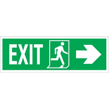 Exit Left-man Run Right-arrow Right Photoluminiscent